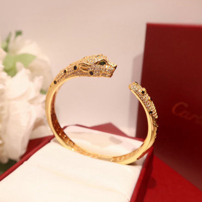 [⭐Veyra]PANTHERE BIG BRACELET DIAMONDS