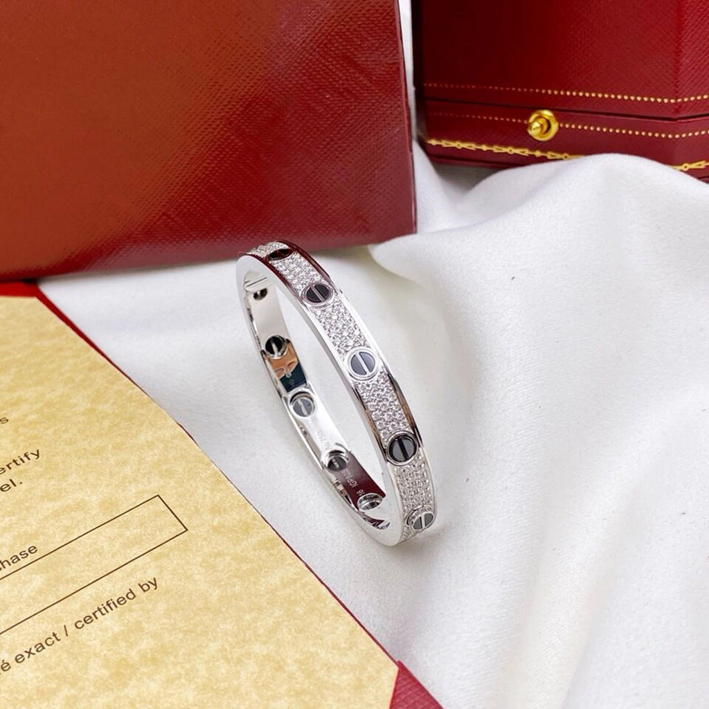 [⭐Veyra]LOVE BRACELET 6.1MM DIAMOND-PAVED CERAMIC