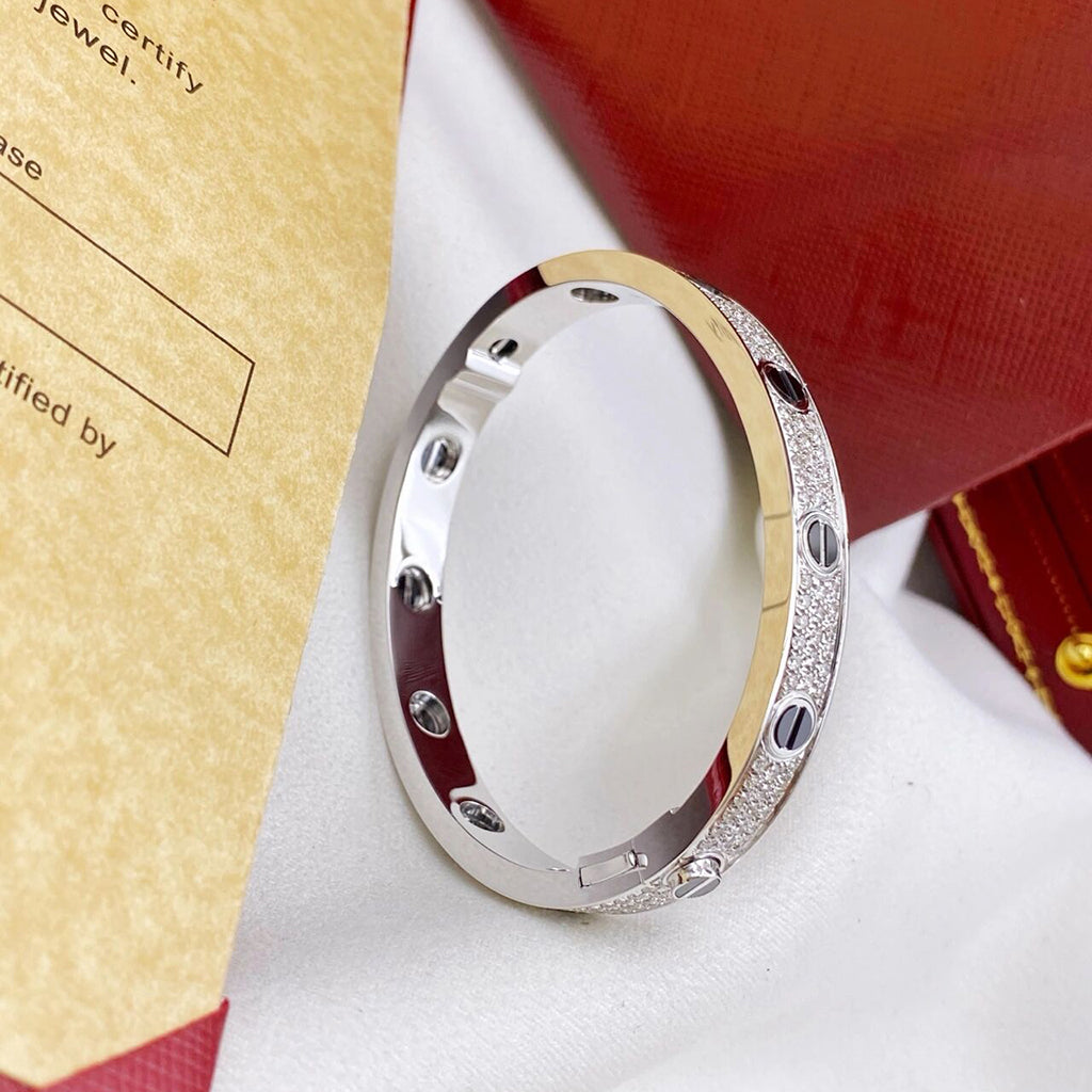 [⭐Veyra]LOVE BRACELET 6.1MM DIAMOND-PAVED CERAMIC