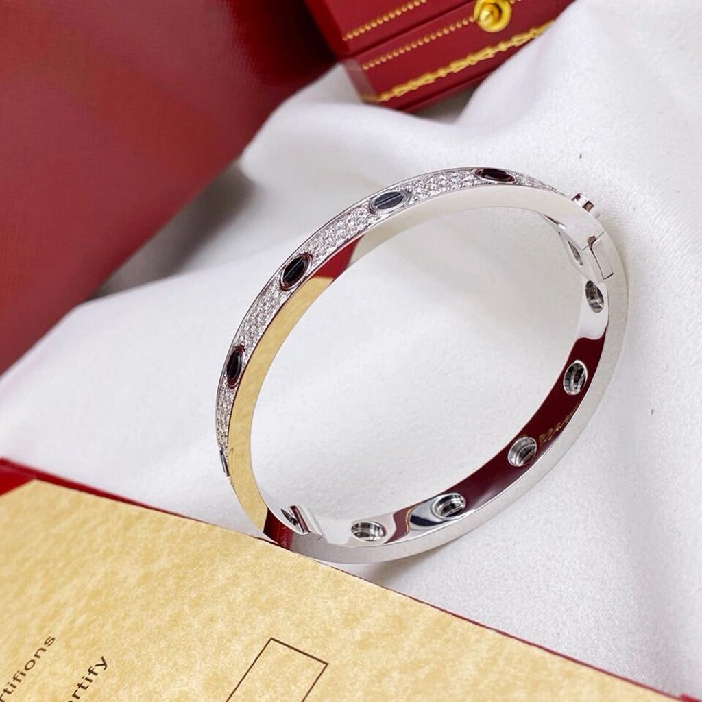 [⭐Veyra]LOVE BRACELET 6.1MM DIAMOND-PAVED CERAMIC