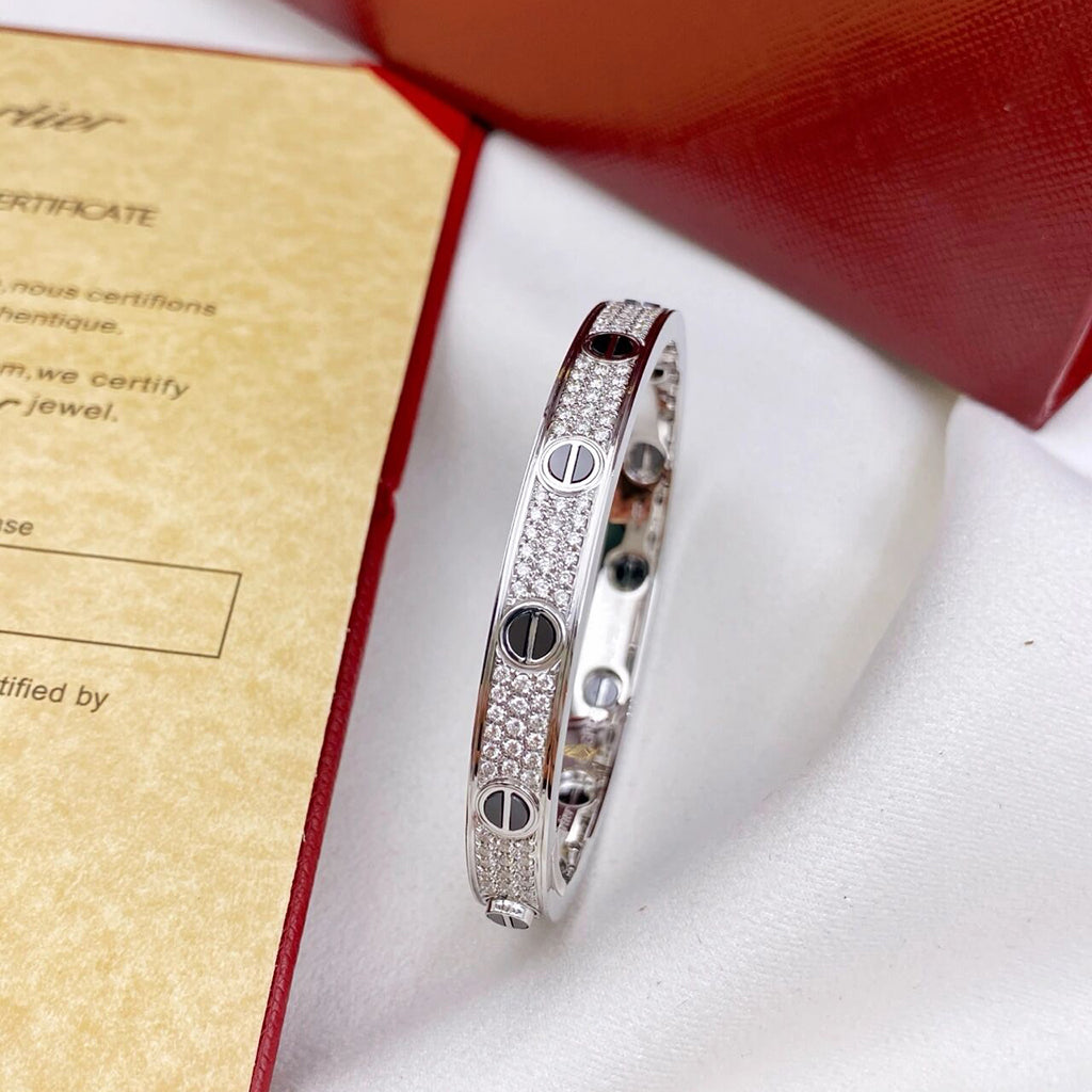 [⭐Veyra]LOVE BRACELET 6.1MM DIAMOND-PAVED CERAMIC