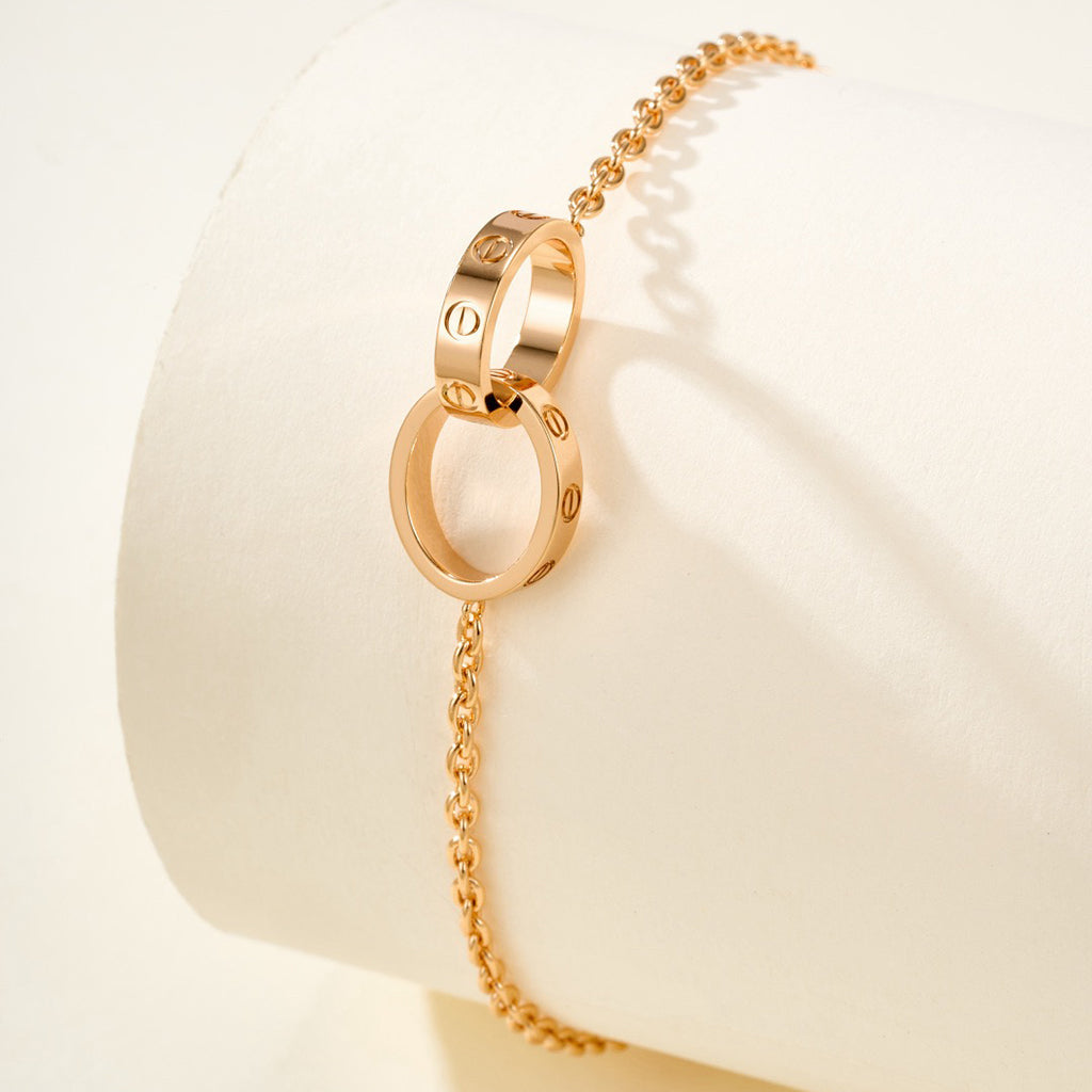 [⭐Veyra]LOVE BRACELET DOUBLE RING
