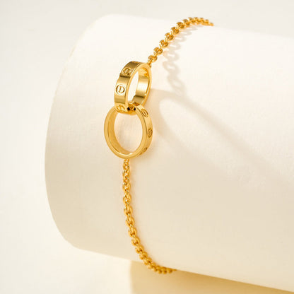 [⭐Veyra]LOVE BRACELET DOUBLE RING