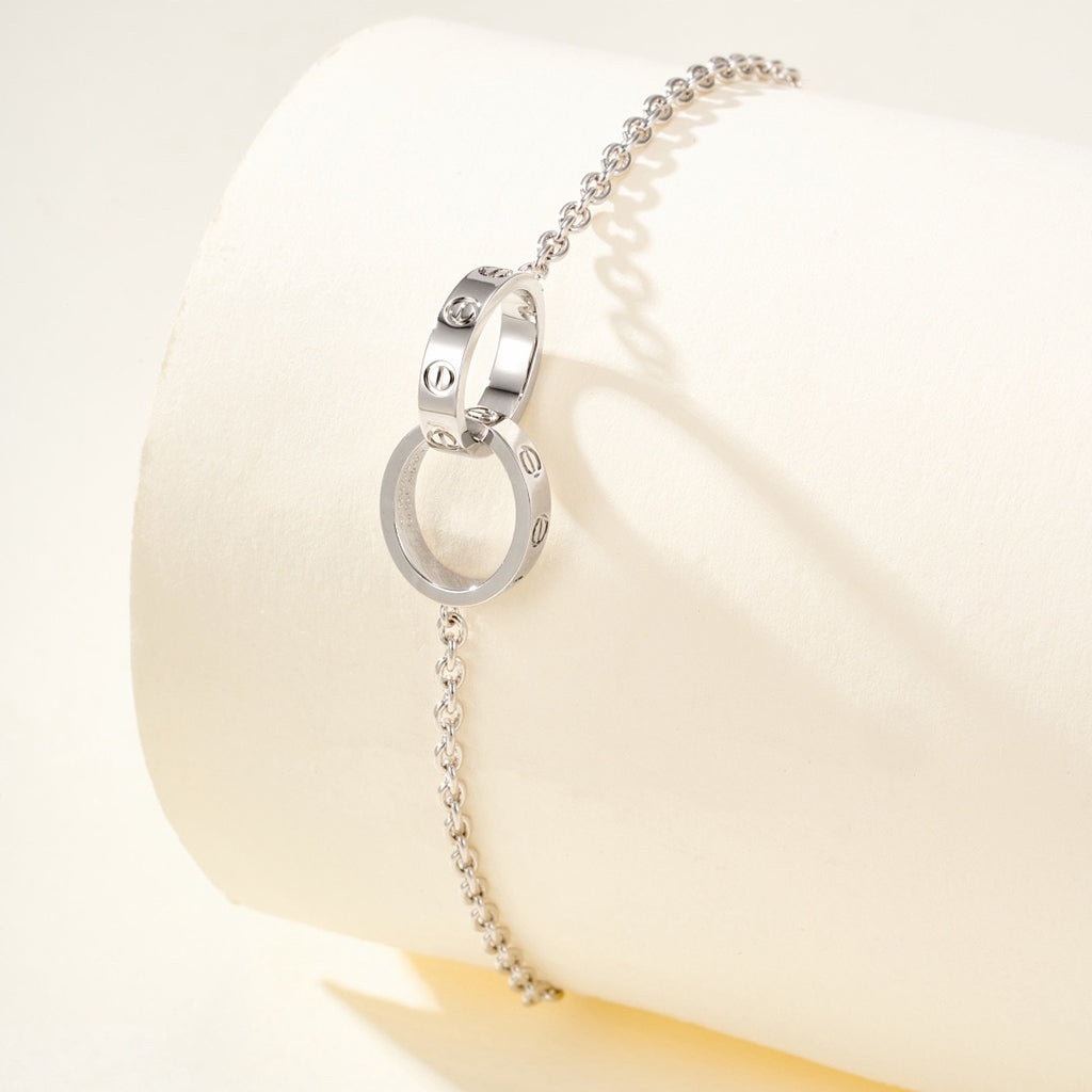 [⭐Veyra]LOVE BRACELET DOUBLE RING