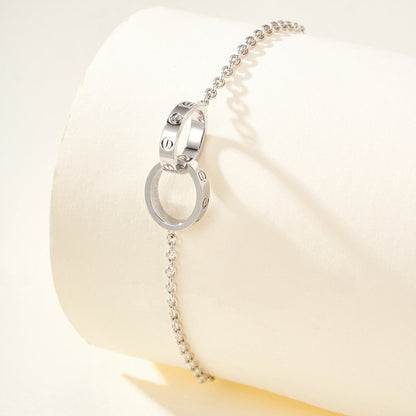 [⭐Veyra]LOVE BRACELET DOUBLE RING