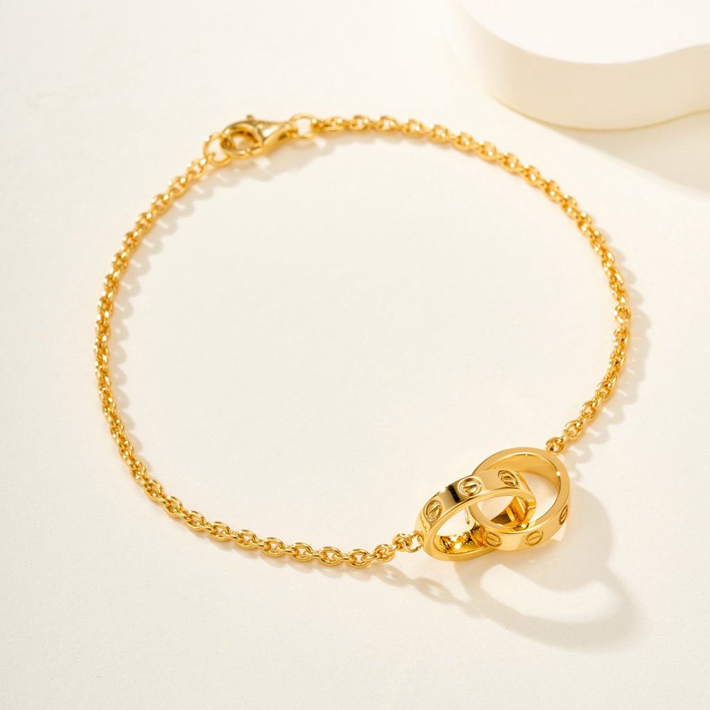 [⭐Veyra]LOVE BRACELET DOUBLE RING
