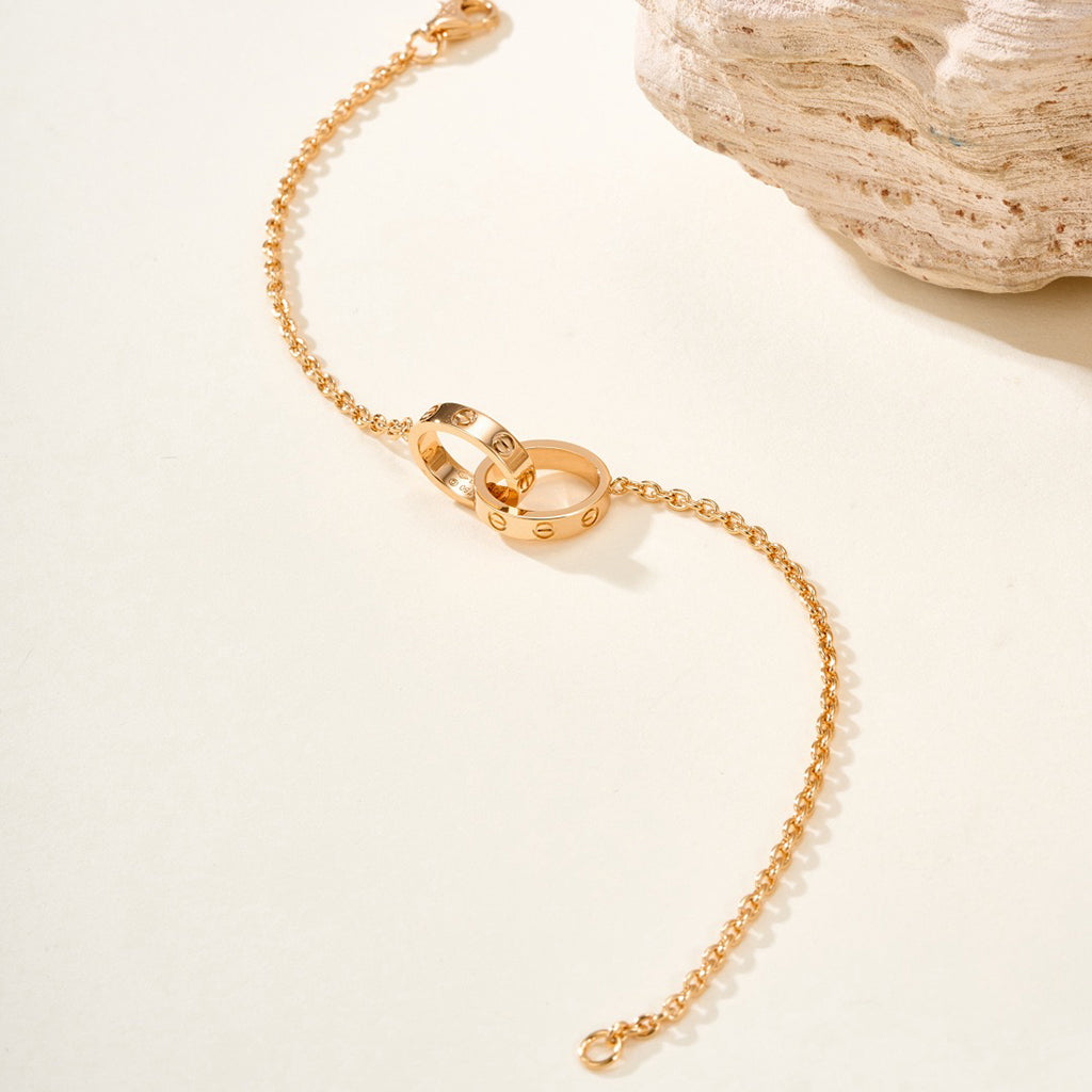 [⭐Veyra]LOVE BRACELET DOUBLE RING
