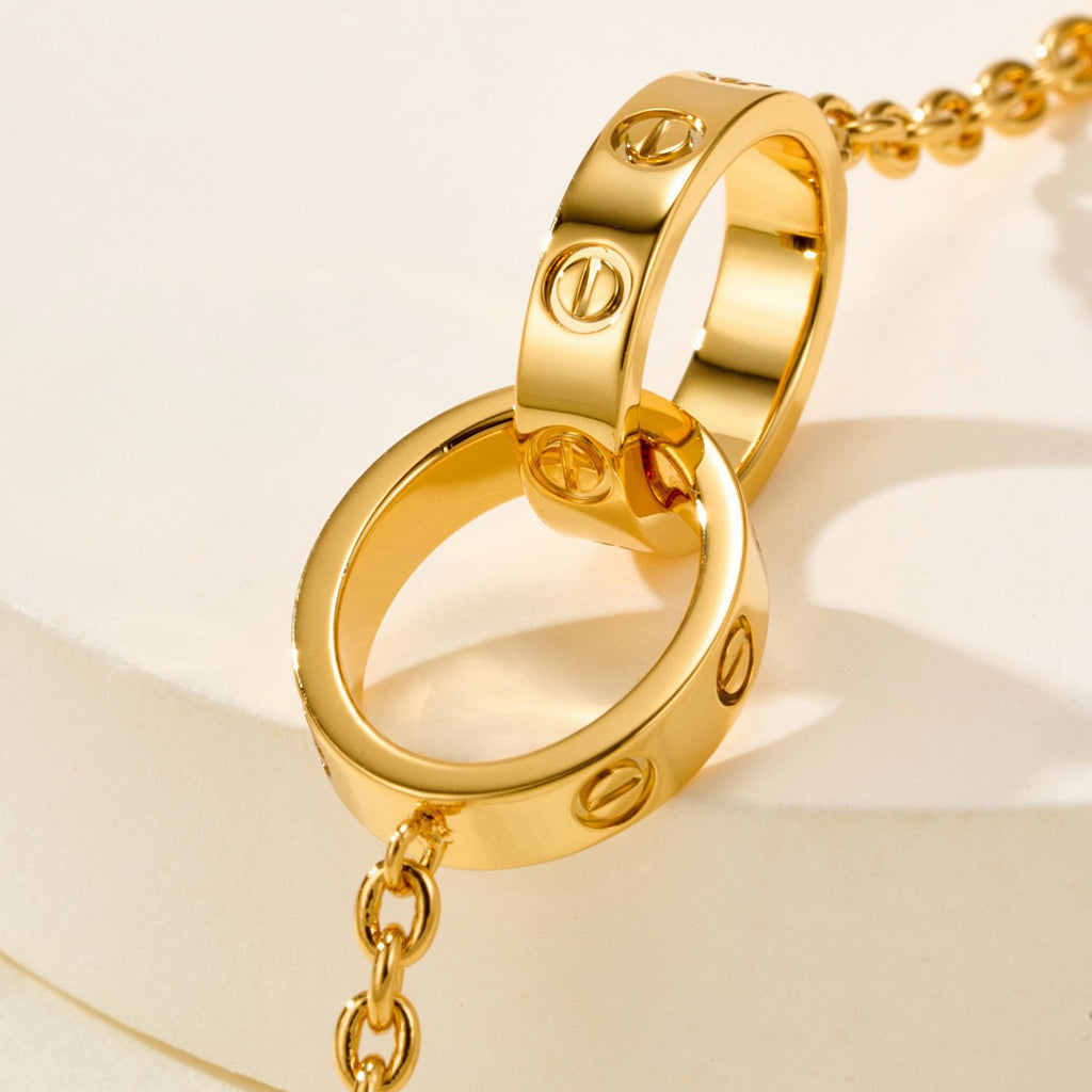 [⭐Veyra]LOVE BRACELET DOUBLE RING
