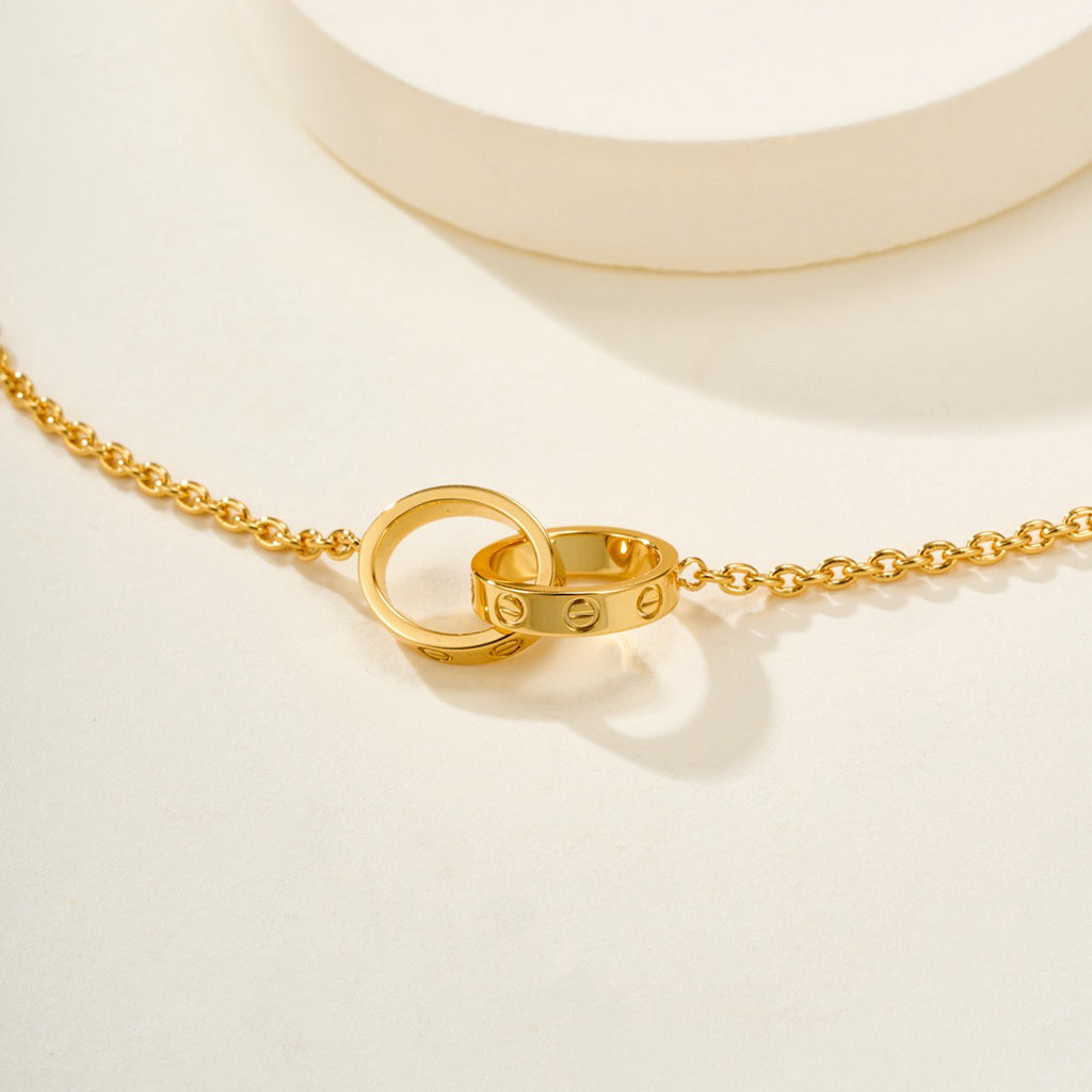 [⭐Veyra]LOVE BRACELET DOUBLE RING