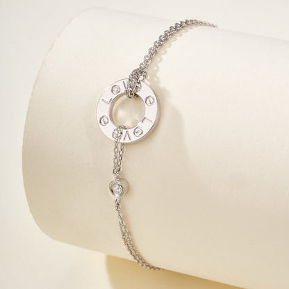 [⭐Veyra]LOVE BRACELET 2 DIAMOND