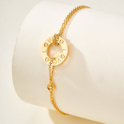 [⭐Veyra]LOVE BRACELET 2 DIAMOND