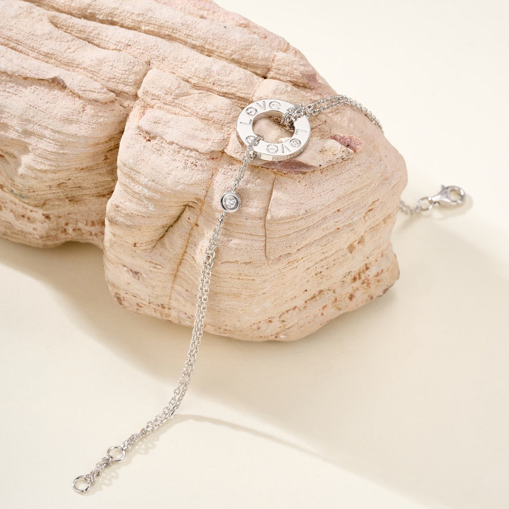 [⭐Veyra]LOVE BRACELET 2 DIAMOND