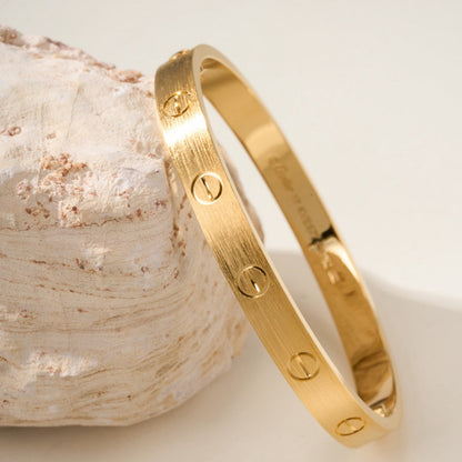 [⭐Veyra]LOVE BRACELET 6.1MM BRUSHED