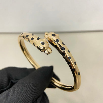 [⭐Veyra]PANTHERE DOUBLE HEADED OPEN BRACELET