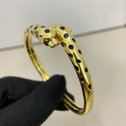 [⭐Veyra]PANTHERE DOUBLE HEADED OPEN BRACELET