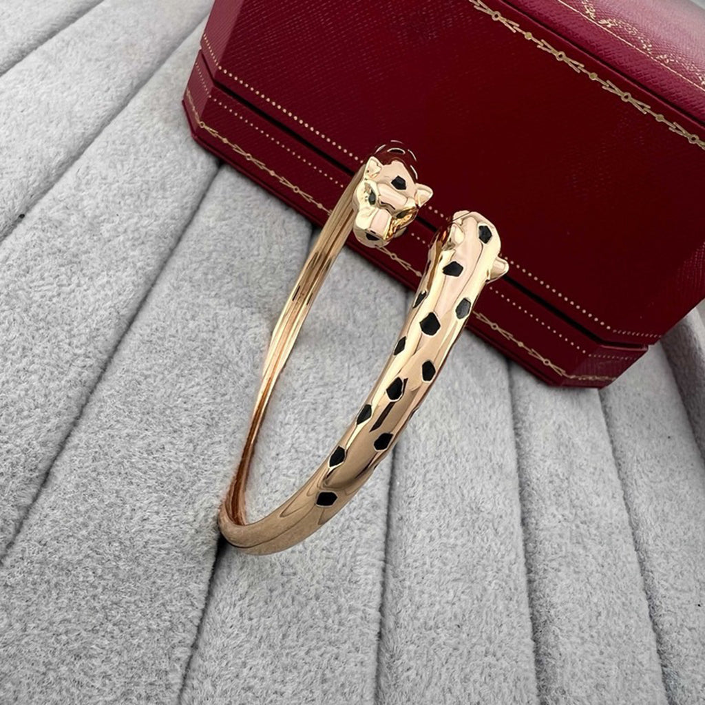 [⭐Veyra]PANTHERE DOUBLE HEADED OPEN BRACELET