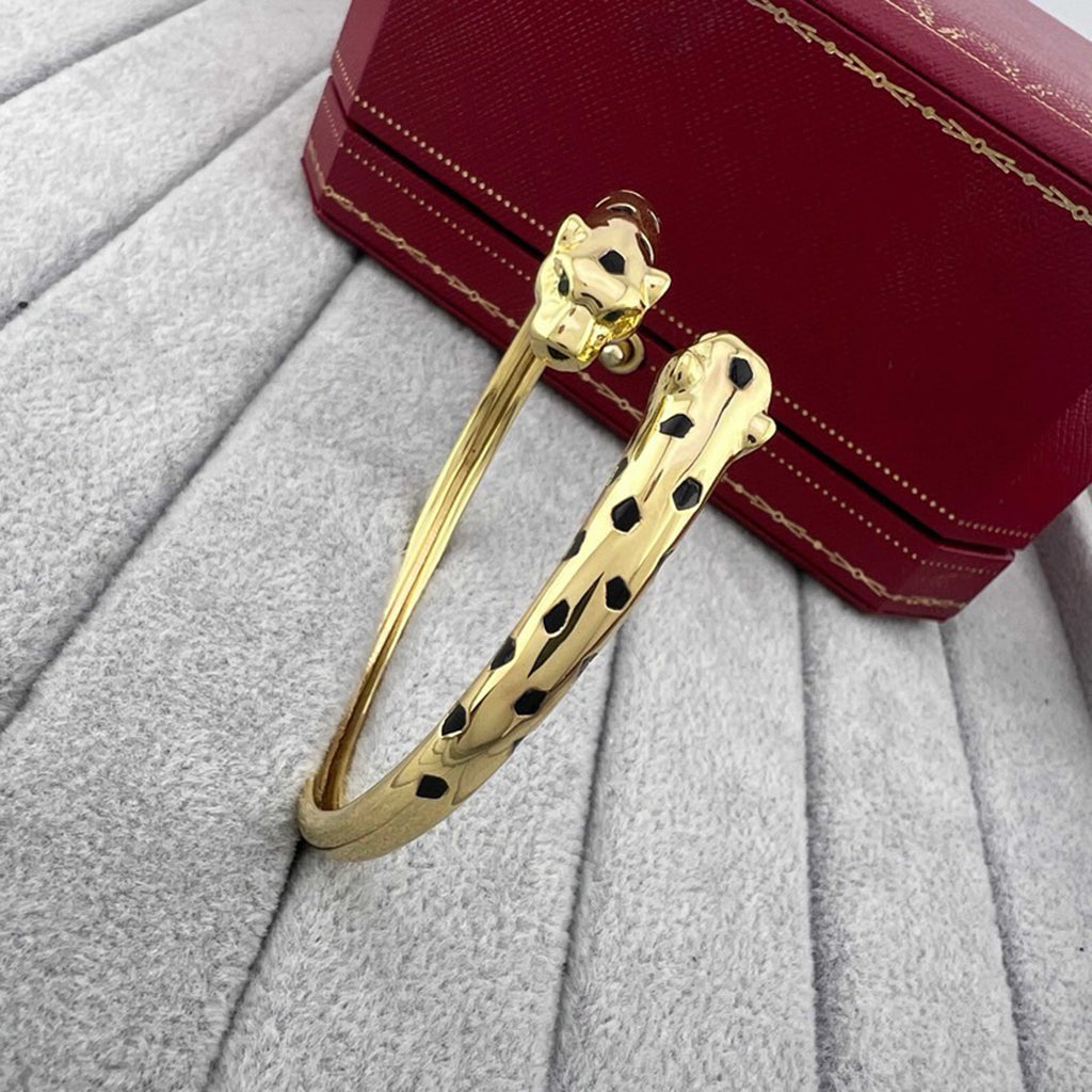 [⭐Veyra]PANTHERE DOUBLE HEADED OPEN BRACELET
