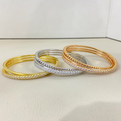 [⭐Veyra]ETINCELLE HALF-PAVED DIAMOND BRACELET