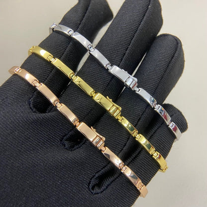 [⭐Veyra]PANTHERE HALF DIAMOND ON CHAIN BRACELET