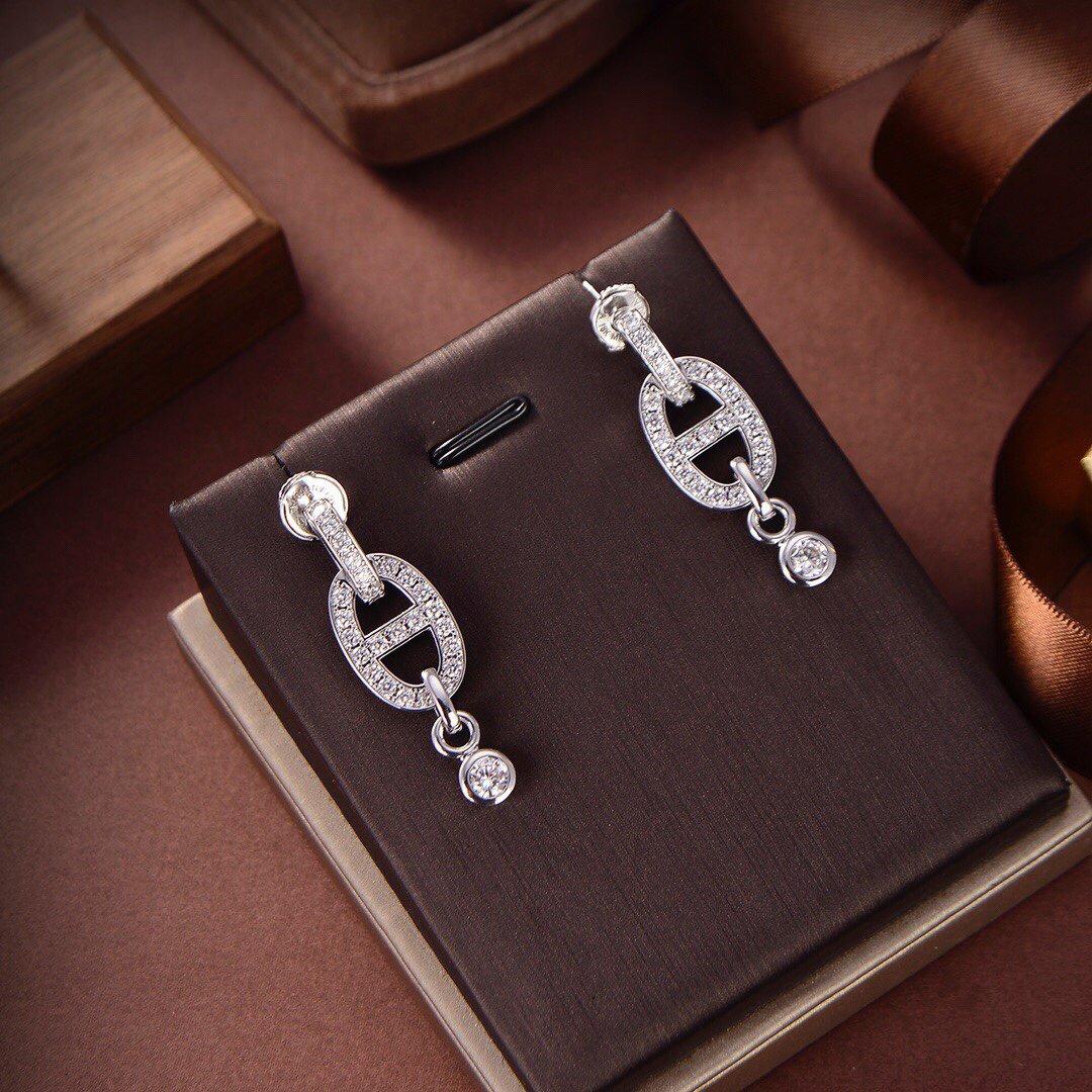 [⭐Veyra]HM CHAINE DIAMOND EARRINGS