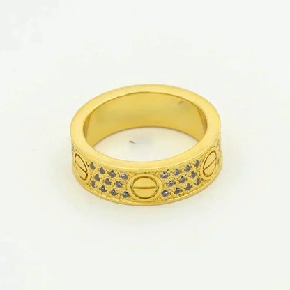 [⭐Veyra]LOVE RING 5.5MM DIAMONDS PAVED