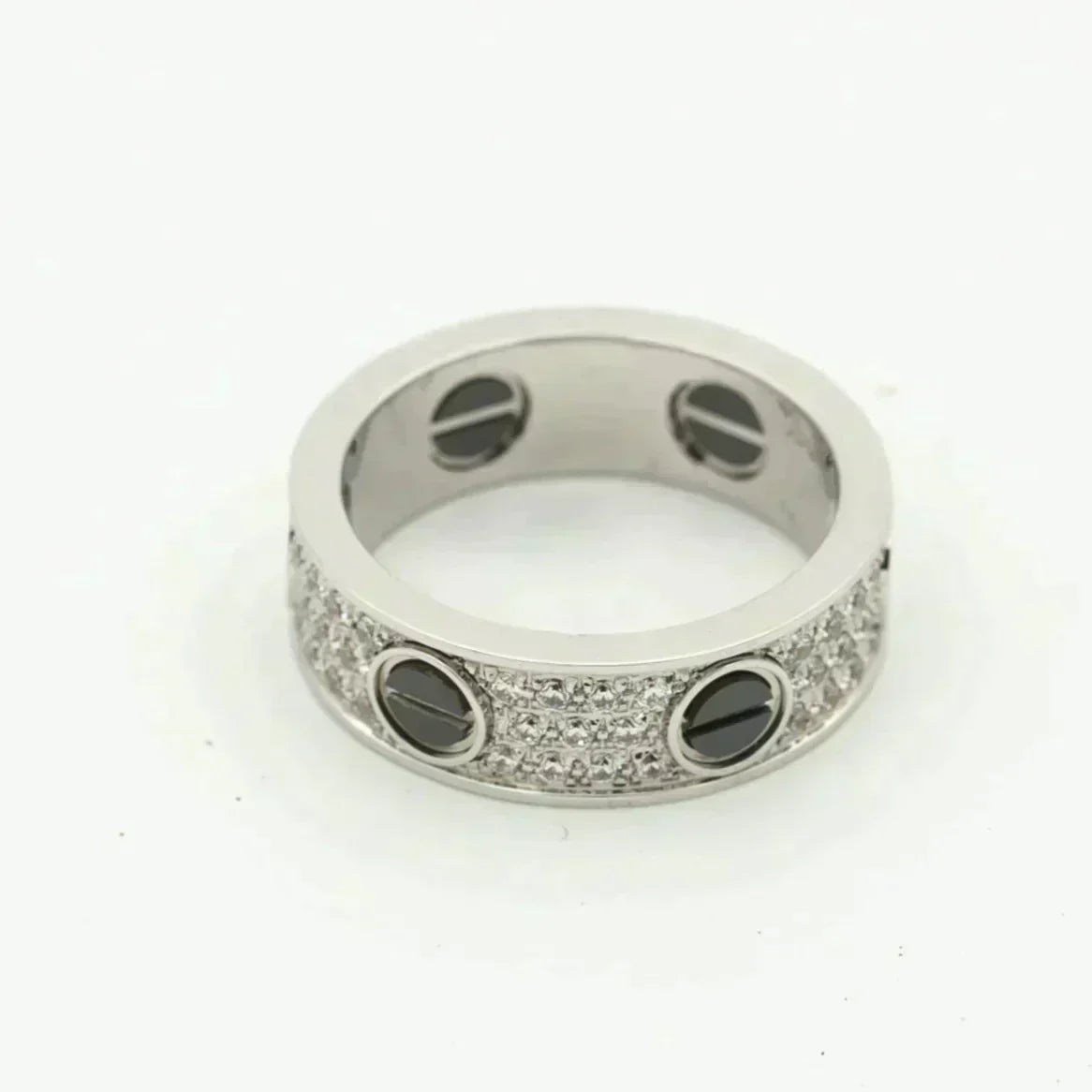 [⭐Veyra]LOVE RING 5.5MM DIAMONDS PAVED CERAMIC