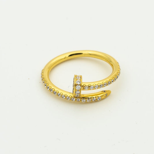 [⭐Veyra]JUSTE RING 1.8MM GOLD DIAMONDS
