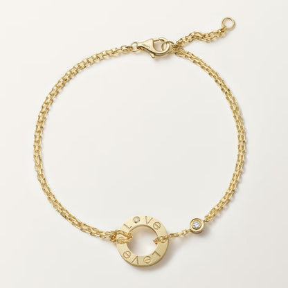 [⭐Veyra]LOVE BRACELET 2 DIAMOND