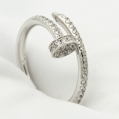 [⭐Veyra]JUSTE RING 1.8MM SILVER DIAMONDS