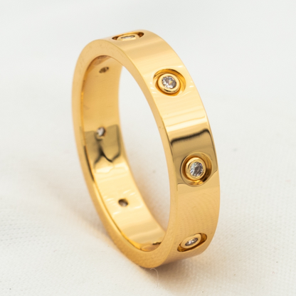 [⭐Veyra]LOVE RING 3.6MM 8 DIAMONDS