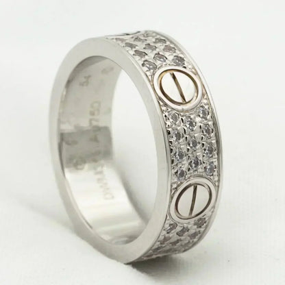 [⭐Veyra]LOVE RING 5.5MM DIAMONDS PAVED