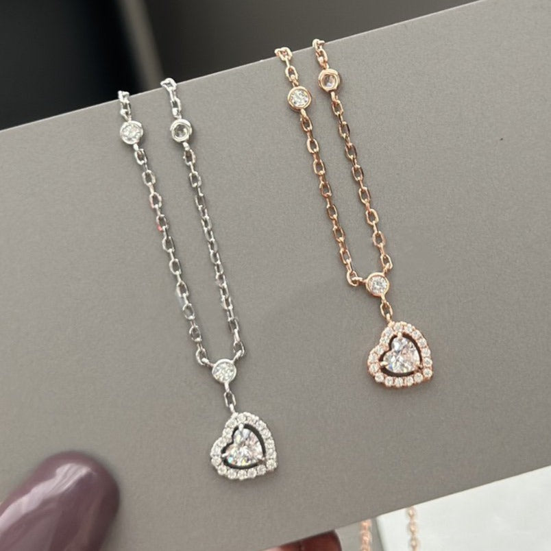 [⭐Veyra]JOY HEART DIAMOND NECKLACE