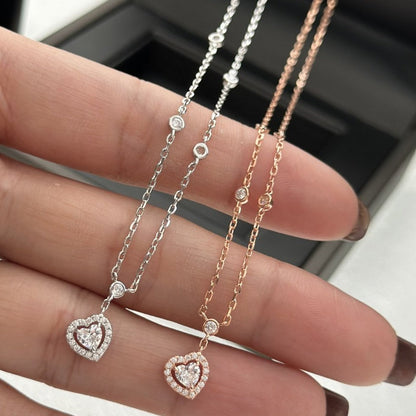 [⭐Veyra]JOY HEART DIAMOND NECKLACE