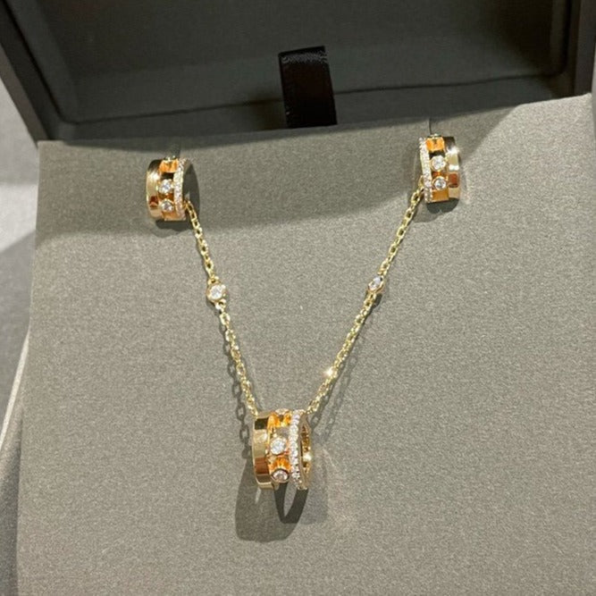 [⭐Veyra]CHAIN MOVE ROMANE PEDAND NECKLACE