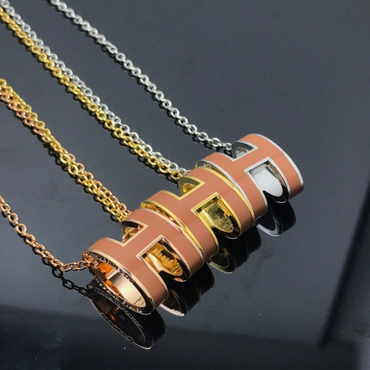 [⭐Veyra]H NECKLACE BROWN