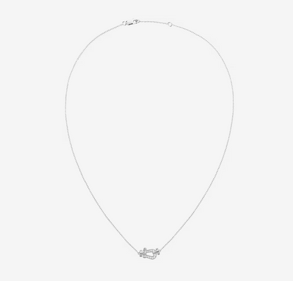 [⭐Veyra]FORCE 10 DIAMOND SILVER NECKLACE MINI MODEL