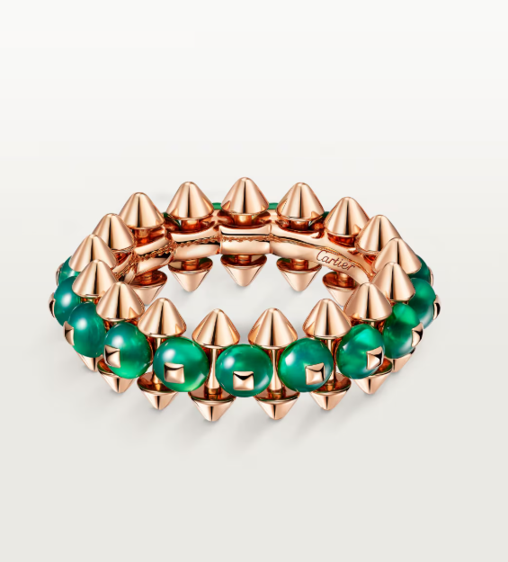 [⭐Veyra]CLASH ELEGANT ROSE GOLD RING FEATURING NATURAL AGATE