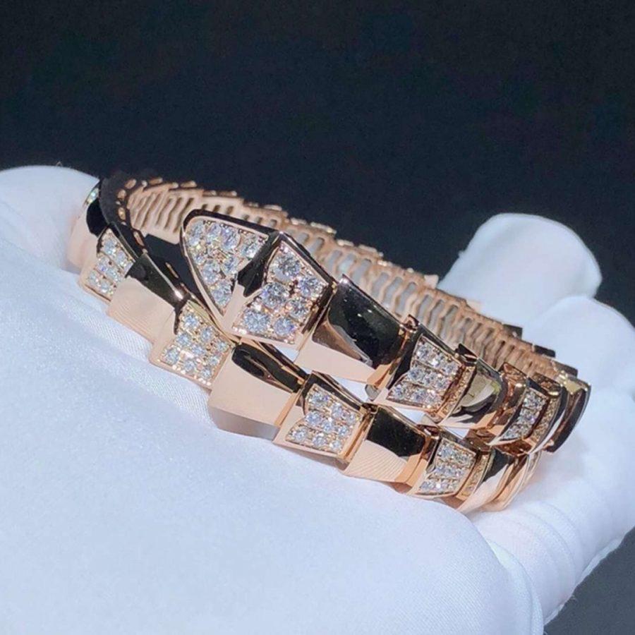 [⭐Veyra]SERPENTI BRACELET PINK GOLD DIAMOND