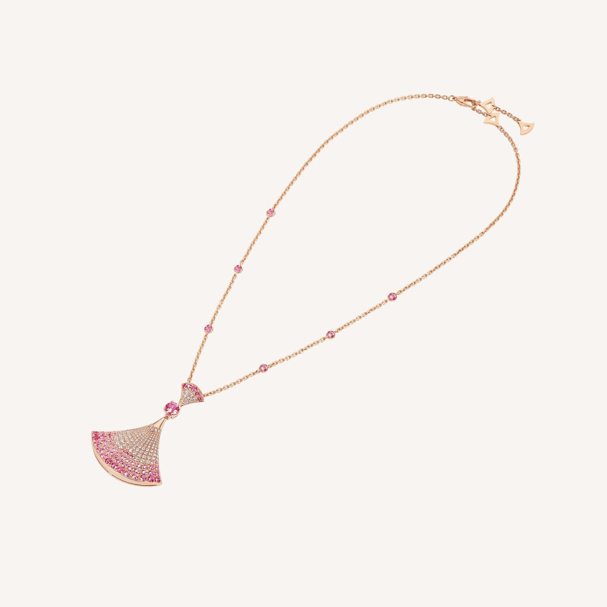 [⭐Veyra]DREAM NECKLACK DIAMOND PINK GOLD