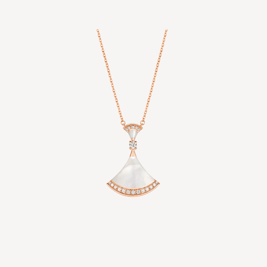 [⭐Veyra]DREAM NECKLACE MOP PINK GOLD DIAMOND
