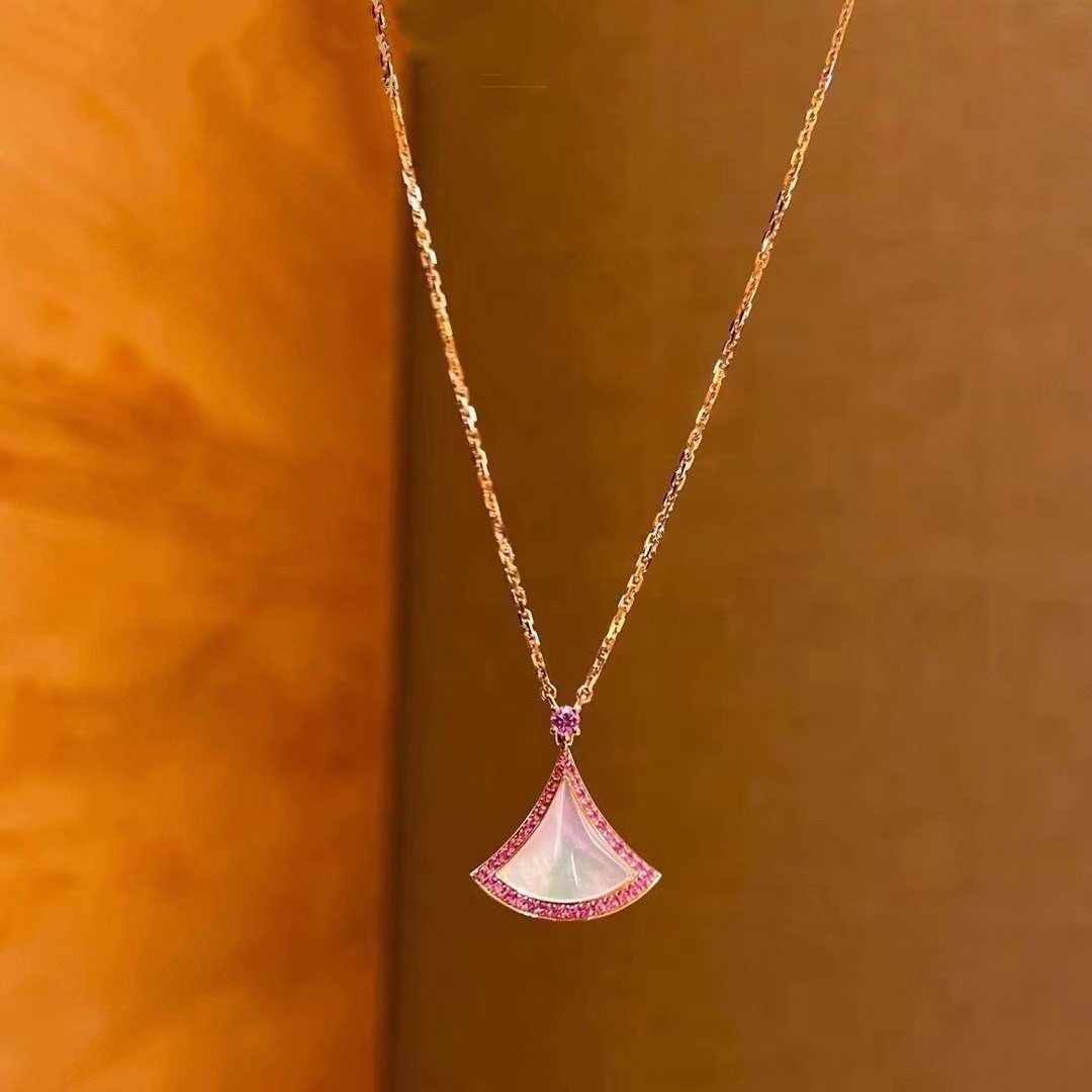 [⭐Veyra]DREAM NECKLACE MOP DIAMOND PINK