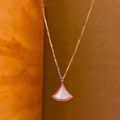 [⭐Veyra]DREAM NECKLACE MOP DIAMOND PINK