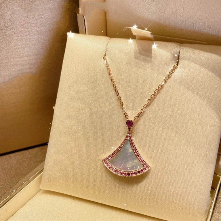 [⭐Veyra]DREAM NECKLACE MOP DIAMOND PINK