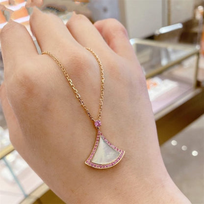 [⭐Veyra]DREAM NECKLACE MOP DIAMOND PINK