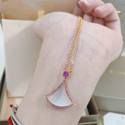 [⭐Veyra]DREAM NECKLACE MOP DIAMOND PINK