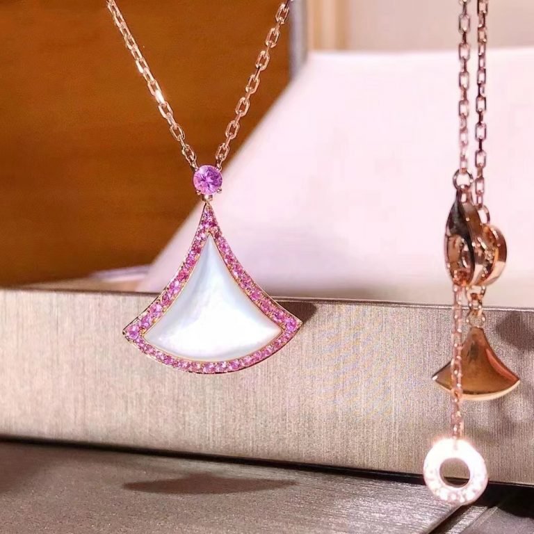 [⭐Veyra]DREAM NECKLACE MOP DIAMOND PINK