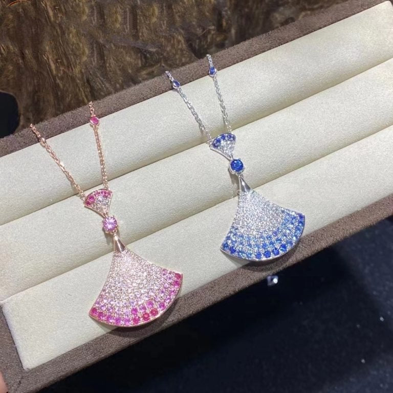 [⭐Veyra]DREAM NECKLACK DIAMOND PINK GOLD