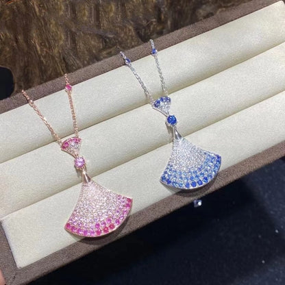 [⭐Veyra]DREAM NECKLACK DIAMOND PINK GOLD