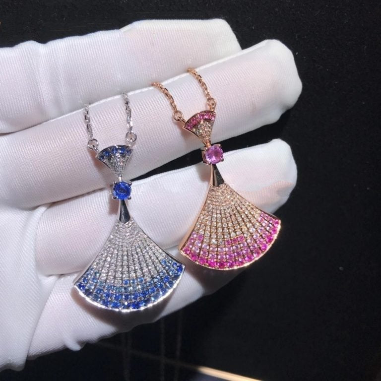 [⭐Veyra]DREAM NECKLACK DIAMOND PINK GOLD
