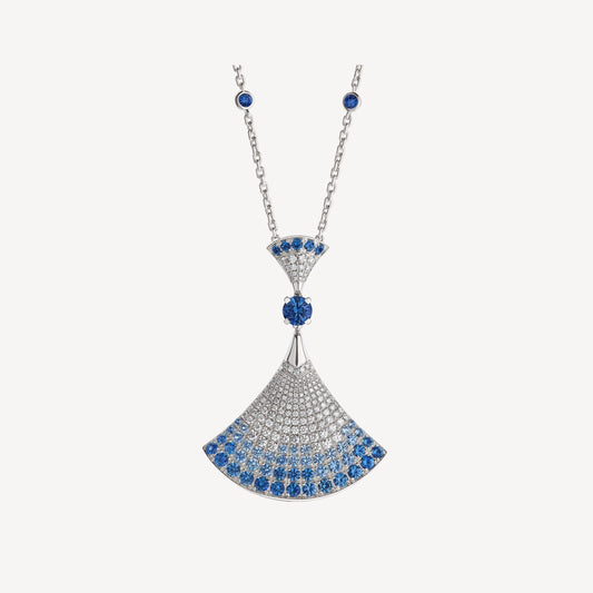 [⭐Veyra]DREAM NECKLACE AGATE SILVER DIAMOND